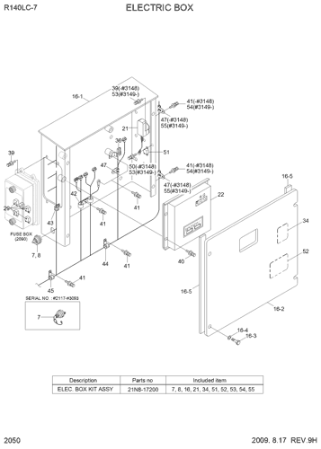 ELECTRIC BOX Hyundai HCE catalog part 21N6-43105 Steuerung 21N4-33101 21N6-42546 21N6-34401 21N6-21101 21N6-43101 Für RX215-7C 0